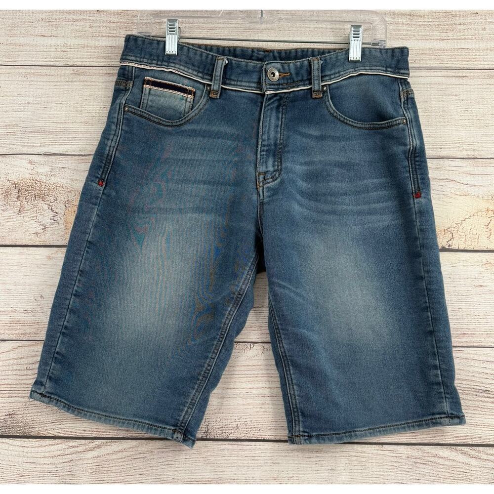 Desigual Bermuda Jean Shorts‎ Womens 30 Blue Medium Wash Denim Stretch